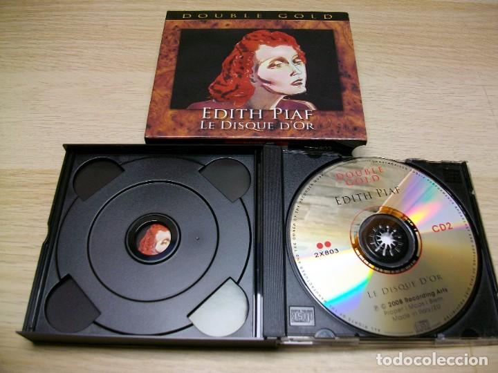 CDs de m&uacute;sica: DOUBLE GOLD EDITH PIAF LE DISQUE DOR CD - Foto 3