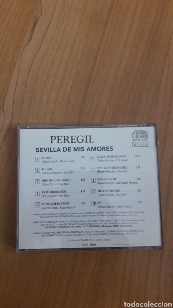 CDs de m&uacute;sica: PEREGIL. SEVILLA DE MIS AMORES - Foto 2