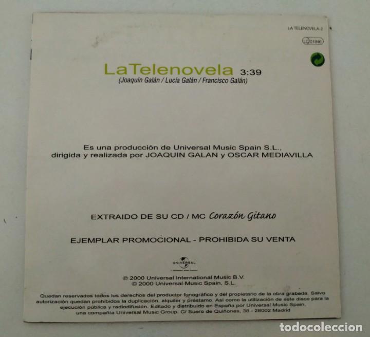 CDs de m&uacute;sica: PIMPINELA La Telenovela CD Single PROMO 2000 Coraz&oacute;n Gitano - Foto 3