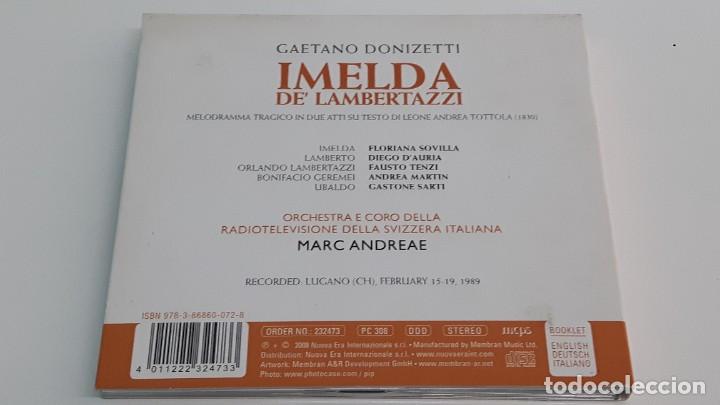 CDs de m&uacute;sica: 2 CD - IMELDA DE LAMBERTAZZI - DONIZETTI - Foto 3