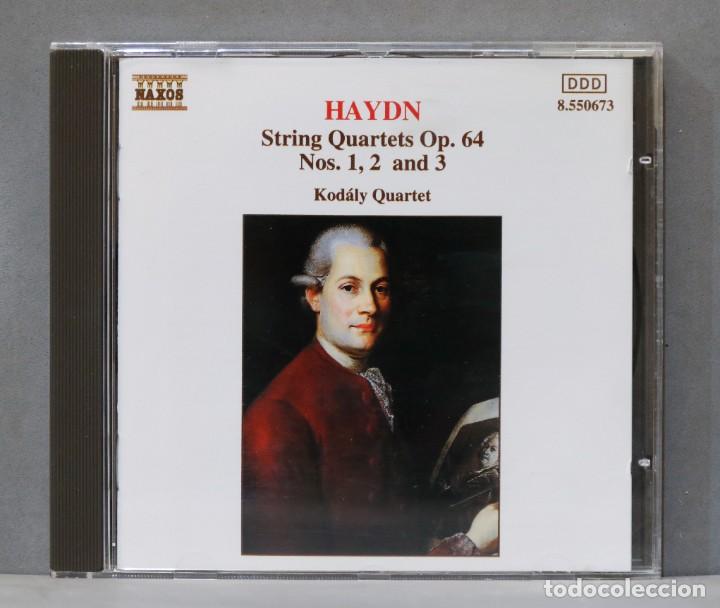 CDs de m&uacute;sica: CD. String Quartets Op. 64. Ns. 1, 2 And 3. HAYDN. KODALY QUARTET - Foto 1