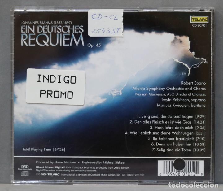 CDs de m&uacute;sica: CD. Ein Deutsches Requiem, Op. 45. BRAHMS. SPANO - Foto 2