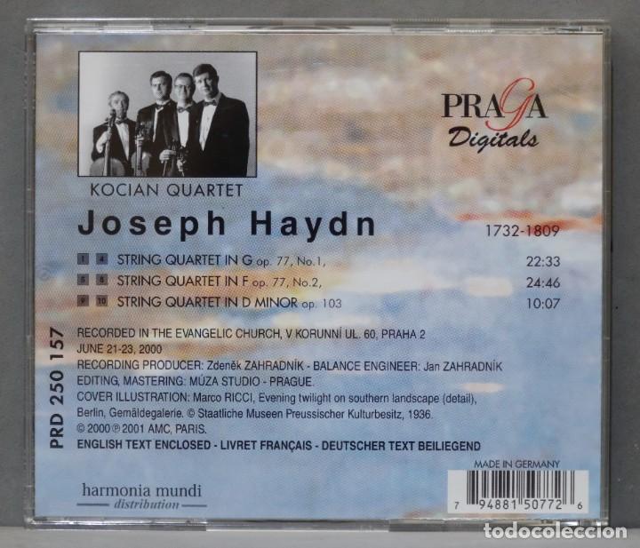 CDs de m&uacute;sica: CD. Haydn. String Quartets Op 77. Op 103. Kocian Quartet - Foto 2
