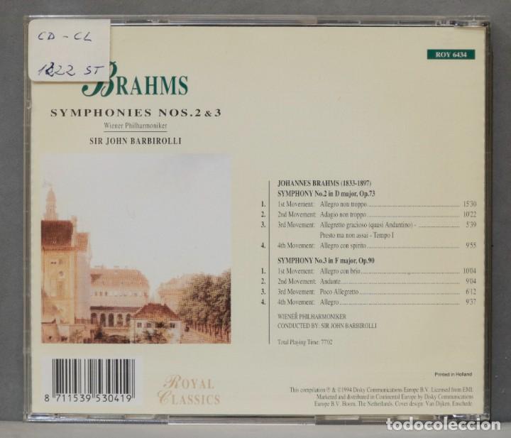CDs de m&uacute;sica: CD. Symphonies Nos. 2 & 3. BRAHMS. BARBIROLLI - Foto 2