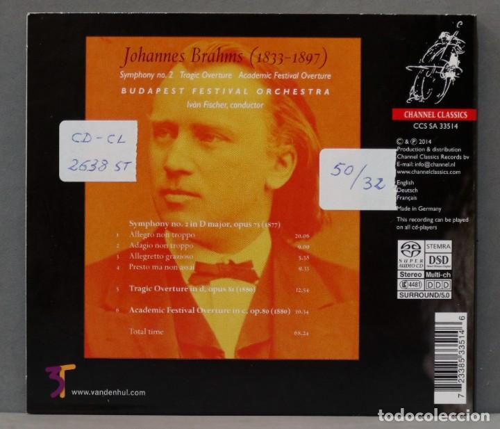 CDs de m&uacute;sica: CD. Brahms. Symphony No. 2. FISCHER - Foto 2