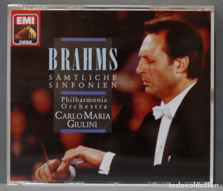 CDs de m&uacute;sica: 3 CD. S&auml;mtliche Sinfonien. BRAHMS. GIULINI - Foto 1