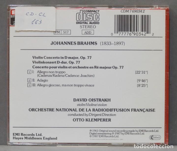 CDs de m&uacute;sica: CD. Violinkonzert. BRAHMS. KLEMPERER - Foto 2