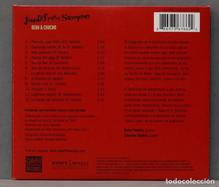 CDs de m&uacute;sica: CD. Bebo & Chucho. Juntos Para Siempre - Foto 2