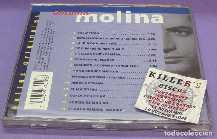 CDs de m&uacute;sica: Antonio Molina - &Eacute;xitos originales - CD - Foto 2