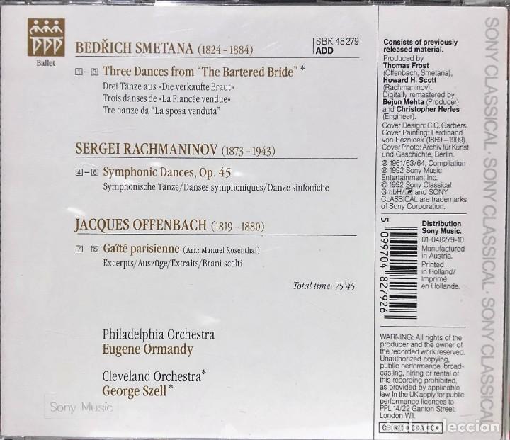 CDs de m&uacute;sica: Offenbach, Rachmaninov, Smetana ● Eugene Ormandy, George Szell ● CD, Compilation - Foto 3
