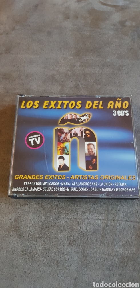 Music CDs: 3 Cd's LOS &Eacute;XITOS DEL A&Ntilde;O &Ntilde; GRANDES &Eacute;XITOS - ARTISTAS ORIGINALES