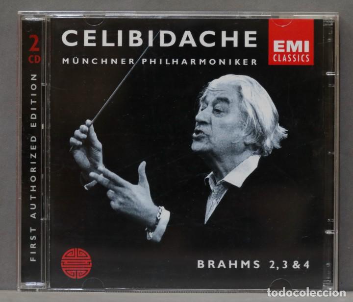 CDs de m&uacute;sica: CD. Brahms 2,3 & 4. CELIBIDACHE - Foto 1