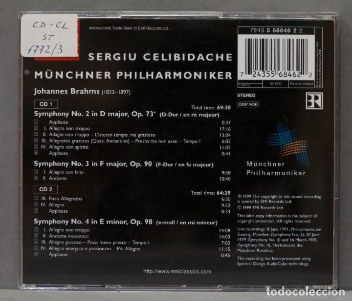 CDs de m&uacute;sica: CD. Brahms 2,3 & 4. CELIBIDACHE - Foto 2