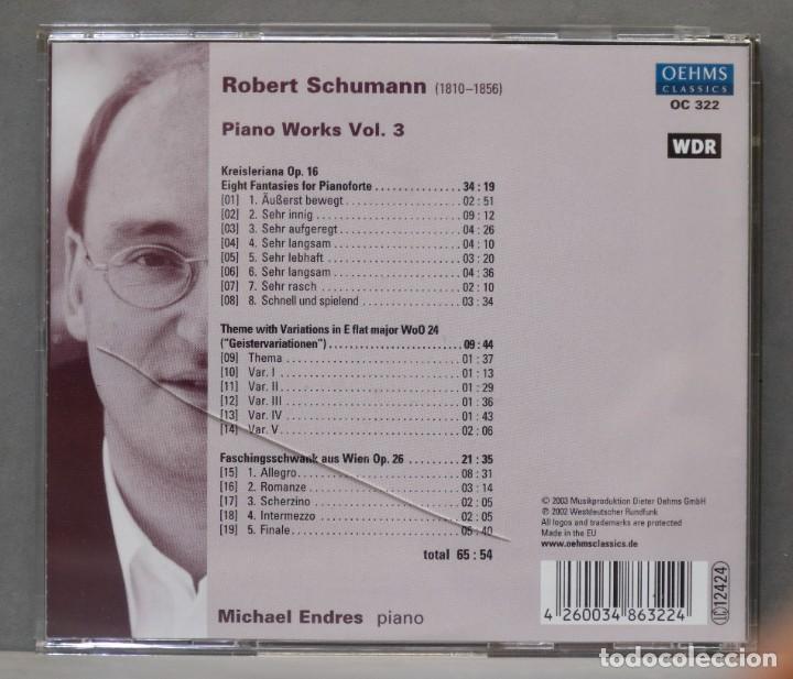 CDs de m&uacute;sica: CD. Piano Works Vol. 3. ENDRES. SCHUMANN - Foto 2