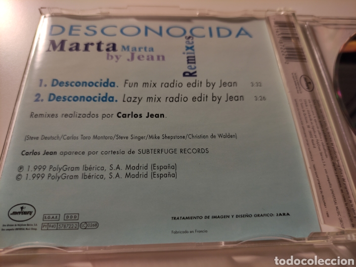 CDs de m&uacute;sica: Marta S&aacute;nchez Desconocida remixes - Foto 3