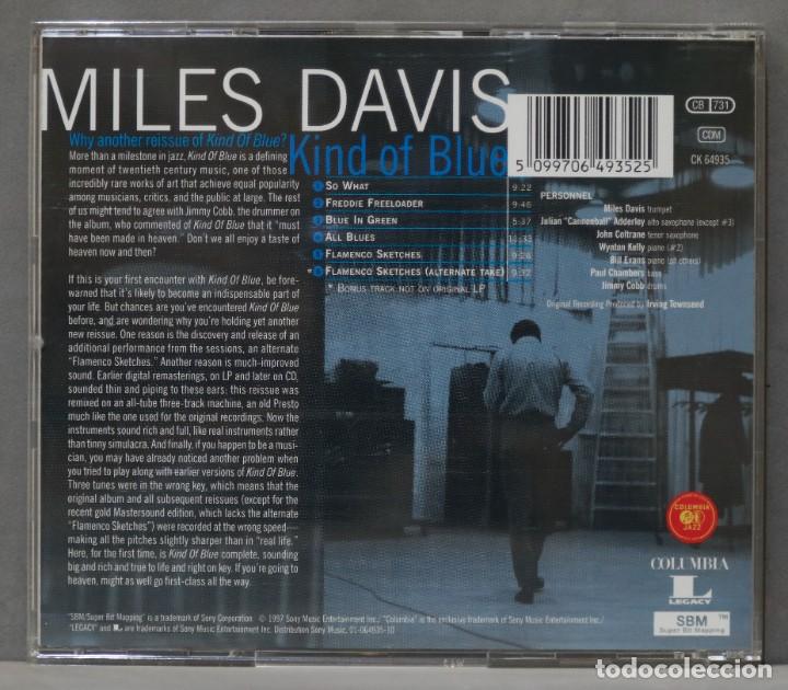 CDs de m&uacute;sica: CD. Miles Davis. Kind Of Blue - Foto 2