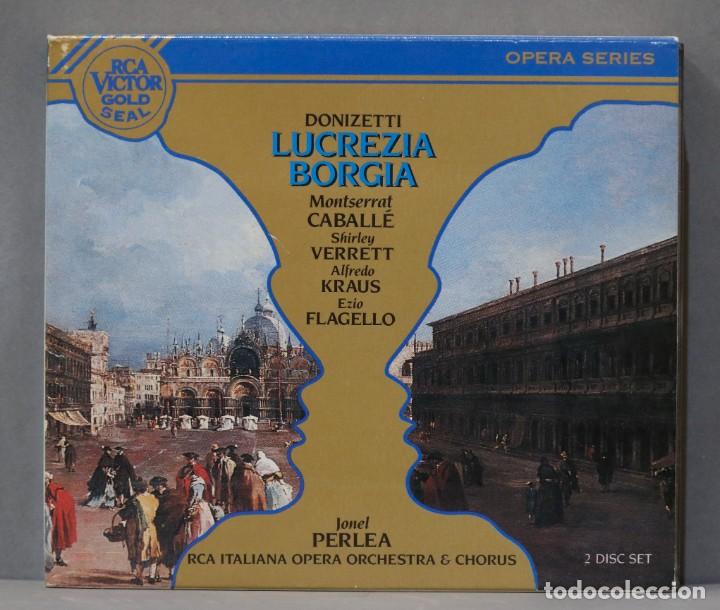 CDs de m&uacute;sica: 2 CD. Lucrezia Borgia. DONIZETTI. PERLEA - Foto 1