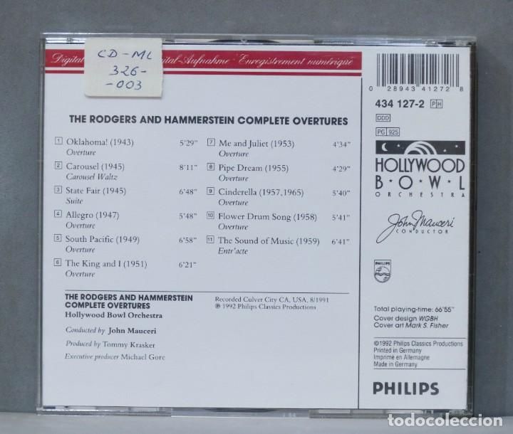 CDs de m&uacute;sica: CD. Rodgers & Hammerstein. The Complete Overtures - Foto 2