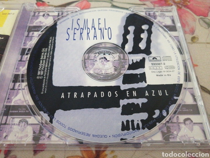 CDs de m&uacute;sica: CD ISMAEL SERRANO ATRAPADOS EN AZUL - Foto 3