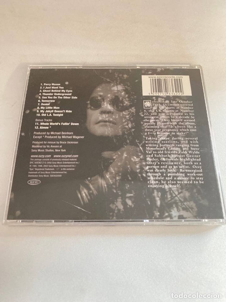 CDs de m&uacute;sica: Cd - Ozzy Osbourne - Ozzmosis - Foto 2