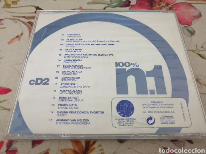 CDs de m&uacute;sica: CD 2 100% TODOS LOS N&Uacute;MEROS UNO DEL A&Ntilde;O 2003 - Foto 2