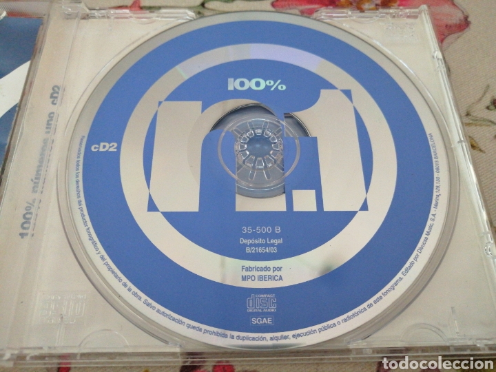 CDs de m&uacute;sica: CD 2 100% TODOS LOS N&Uacute;MEROS UNO DEL A&Ntilde;O 2003 - Foto 3