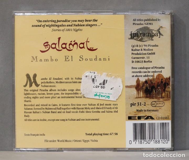 CDs de m&uacute;sica: CD. Salamat. Mambo El Soudani - Foto 2