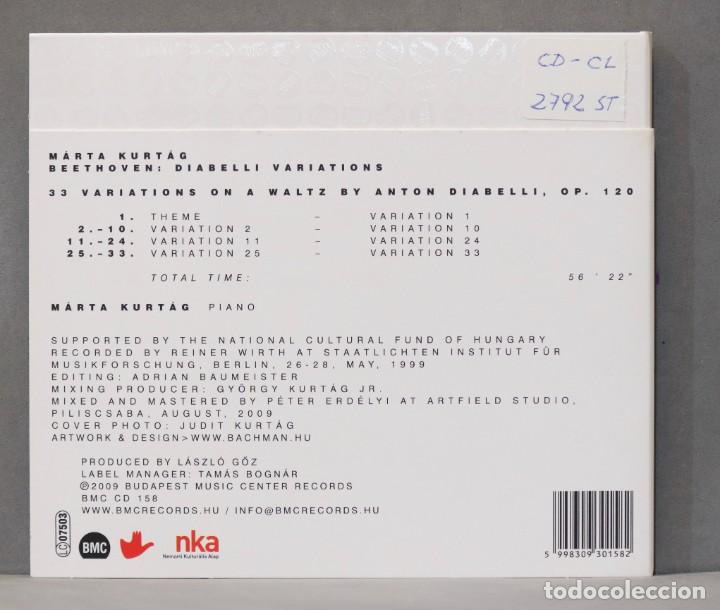 CDs de m&uacute;sica: CD. M&aacute;rta Kurt&aacute;g. Beethoven. Diabelli Variations - Foto 2