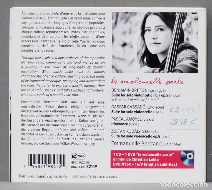 CDs de m&uacute;sica: CD. Emmanuelle Bertrand. Le Violoncelle Parle - Foto 2