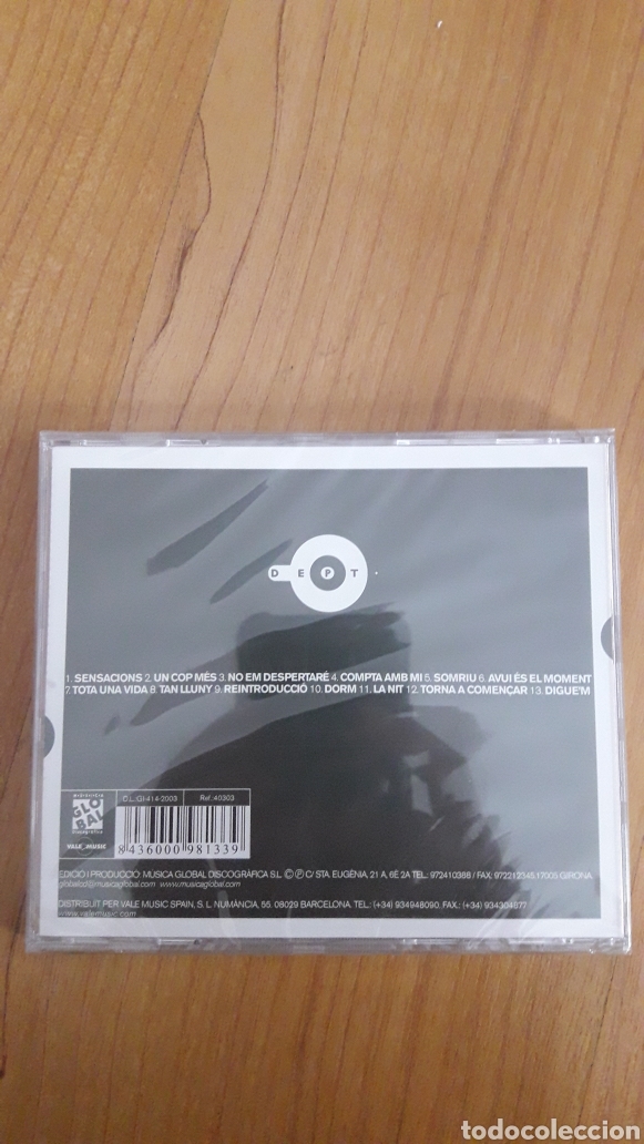 CDs de m&uacute;sica: DEPT. SENSACIONS. A&Uacute;N RETRACTILADO - Foto 2
