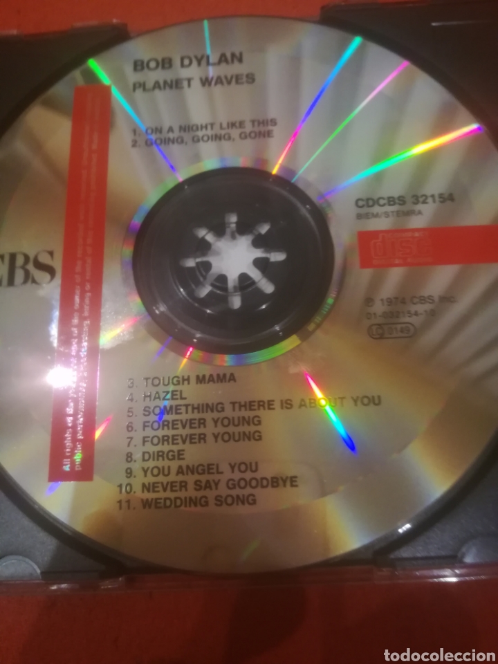 CDs de m&uacute;sica: Bob Dylan. Planet Waves CD. CBS CDCBS 32154. 1988. - Foto 3