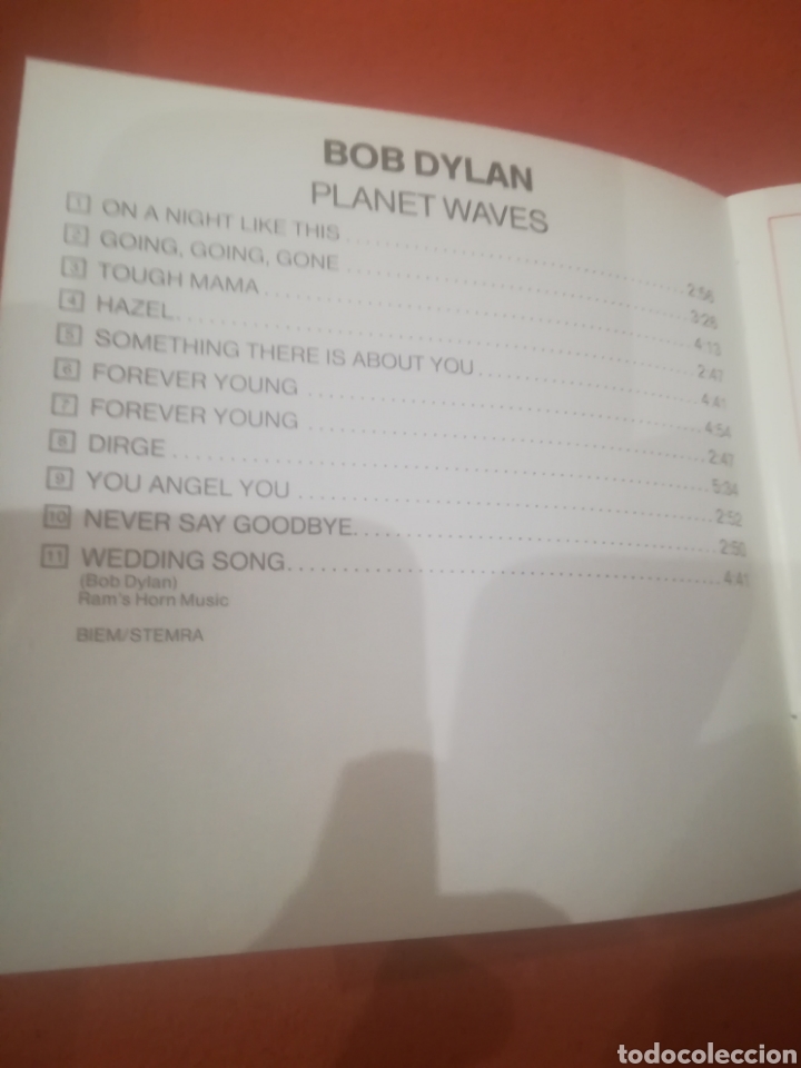 CDs de m&uacute;sica: Bob Dylan. Planet Waves CD. CBS CDCBS 32154. 1988. - Foto 4