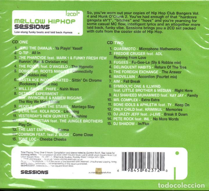 CDs de Música: “MELLOW HIPHOP SESSIONS” 2 x CD, Compilation /2006 - Foto 2 - 266961044