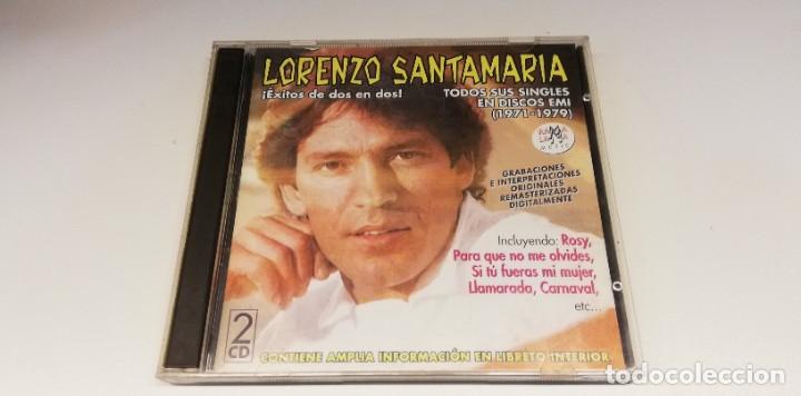CDs de m&uacute;sica: JS2- LORENZO SANTAMARIA EXITOS DE DOS EN DOS - 2CD DISCO VG+ - Foto 1