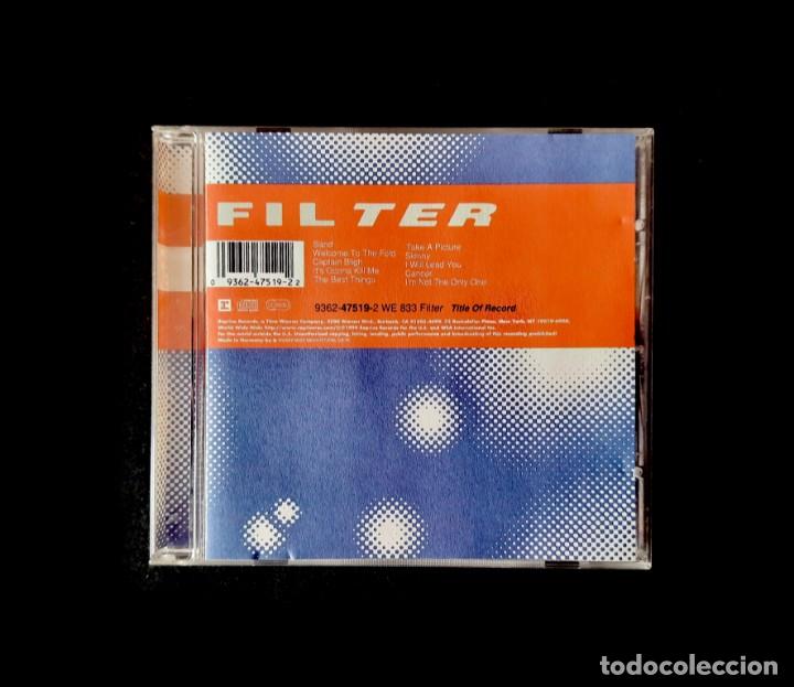 CDs de m&uacute;sica: Filter - Title Of Record - Foto 1