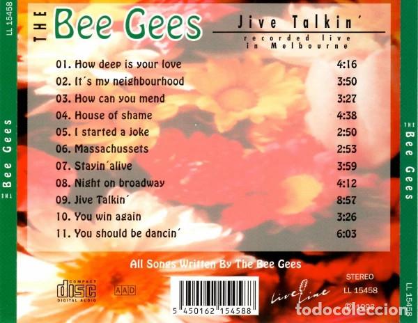 CDs de m&uacute;sica: Bee Gees &ndash; Live Jive Talkin - Foto 2