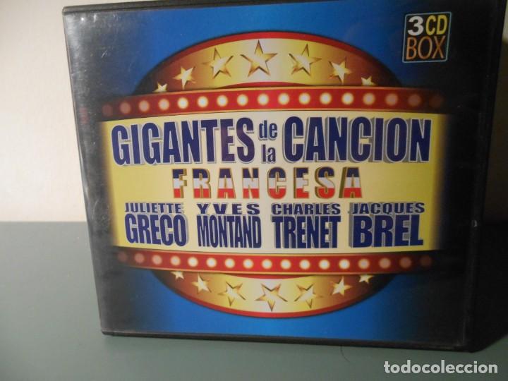 CDs de m&uacute;sica: GIGANTES DE LA CANCION FRANCESA. 3 CD BOX - Foto 1