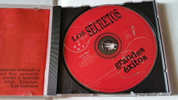 CDs de m&uacute;sica: Los secretos. Grandes &eacute;xitos, 1996. Cd - Foto 5