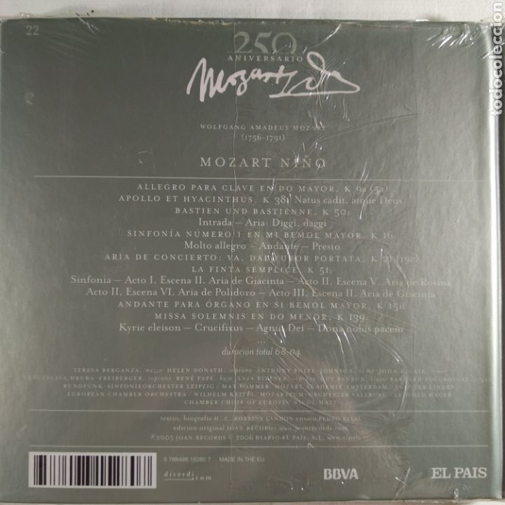 CDs de m&uacute;sica: Mozart Ni&ntilde;o. Diversos int&eacute;rpretes - Foto 2