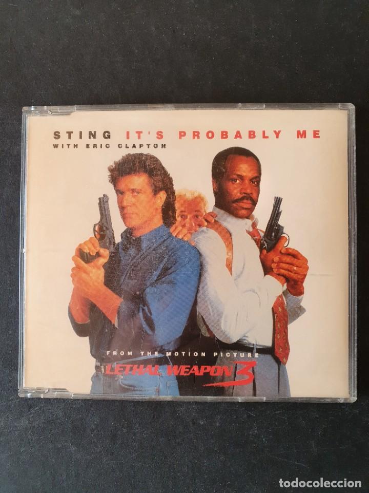 CDs de m&uacute;sica: LETHAL WEAPON 3 - ITS PROBABLY ME (TWO VERSIONS) (STING WITH ERIC CLAPTON) - Foto 1