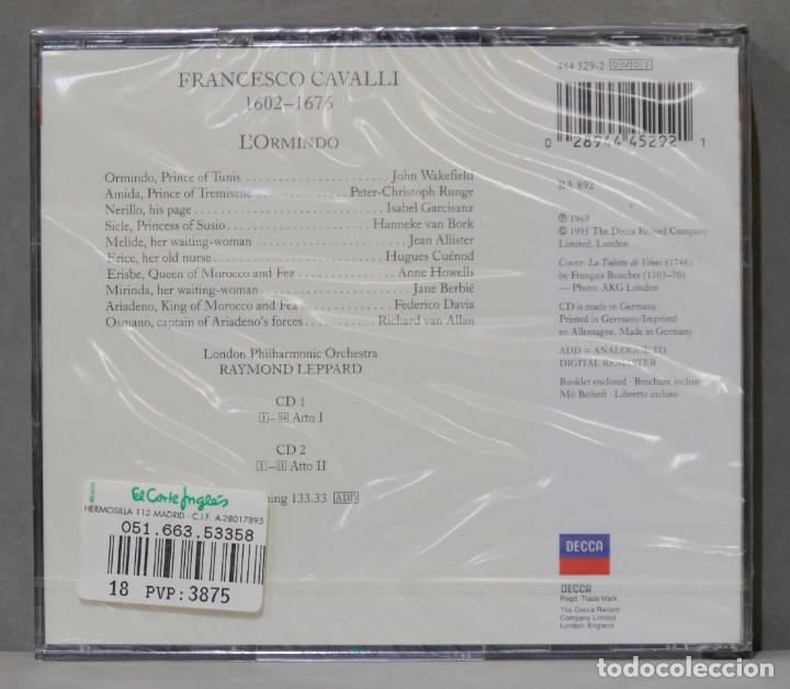 CDs de m&uacute;sica: 2 CD. Cavalli. L&acute;Ormindo. LEPPARD. PRECINTADO - Foto 2