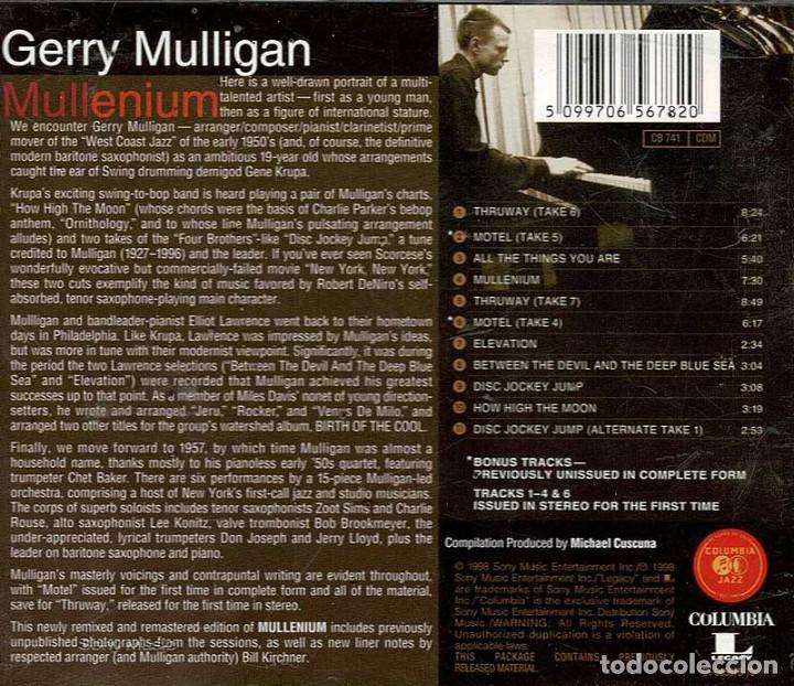 CDs de m&uacute;sica: Gerry Mulligan - Mullenium. CD - Foto 2