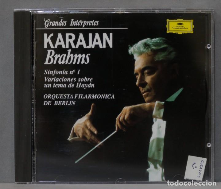 CDs de m&uacute;sica: CD. Karajan. Sinfonia No 1. BRAHMS - Foto 1