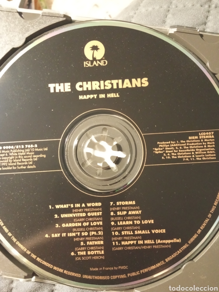 CDs de m&uacute;sica: Cd THE CHRISTIANS &rdquo; HAPPY IN HELL &rdquo; - Foto 2