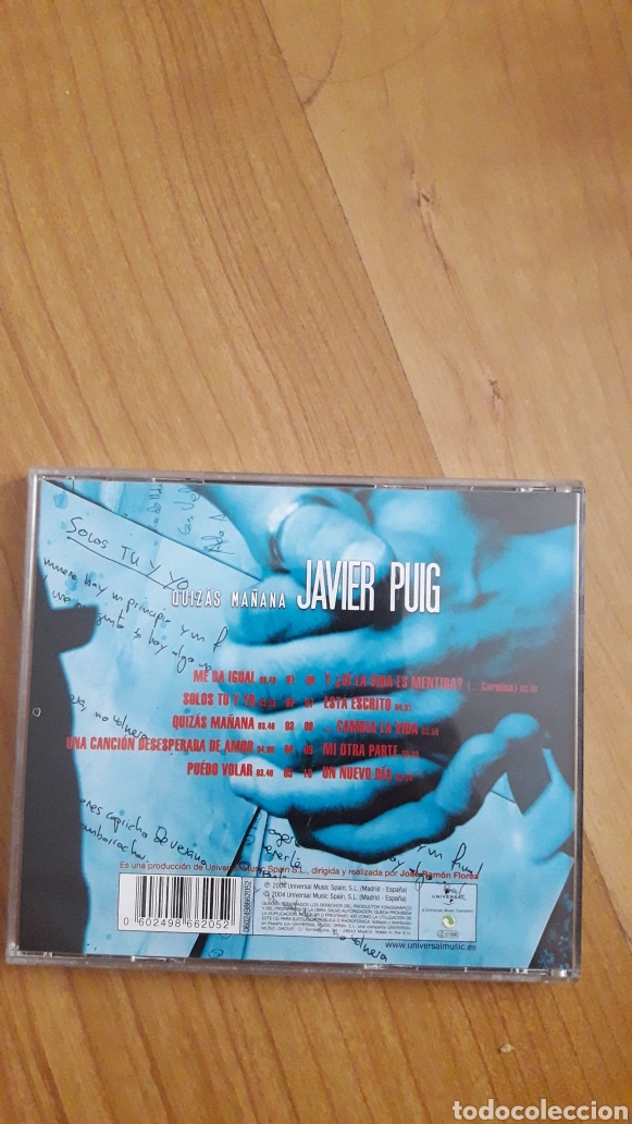 CDs de m&uacute;sica: JAVIER PUIG. QUIZ&Aacute;S MA&Ntilde;ANA - Foto 2
