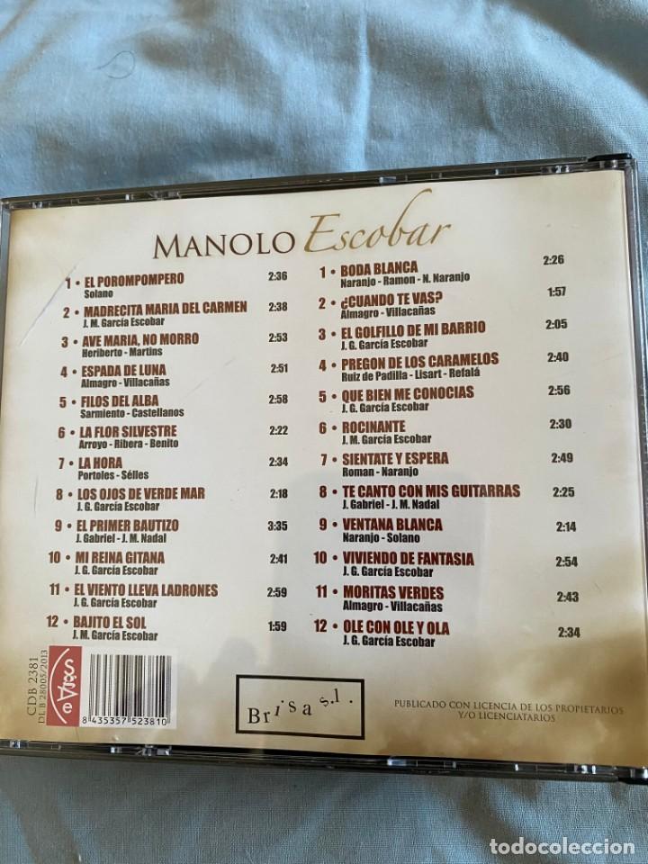 CDs de m&uacute;sica: MANOLO ESCOBAR 2 CDS - Foto 2