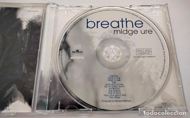 CDs de m&uacute;sica: CD DE MIDGE URE. BREATHE. 1997. COMO NUEVO. - Foto 3