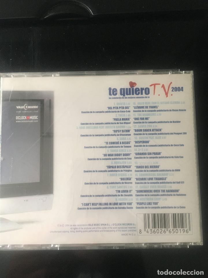 CDs de m&uacute;sica: TE QUIERO TV 2004 - BSO CD - Foto 2
