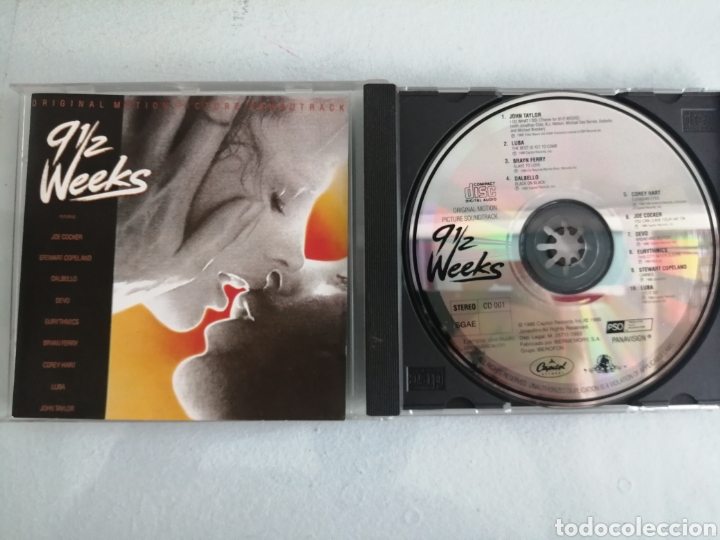 CDs de M&uacute;sica: CD. B.S.O NUEVE SEMANAS Y MEDIA