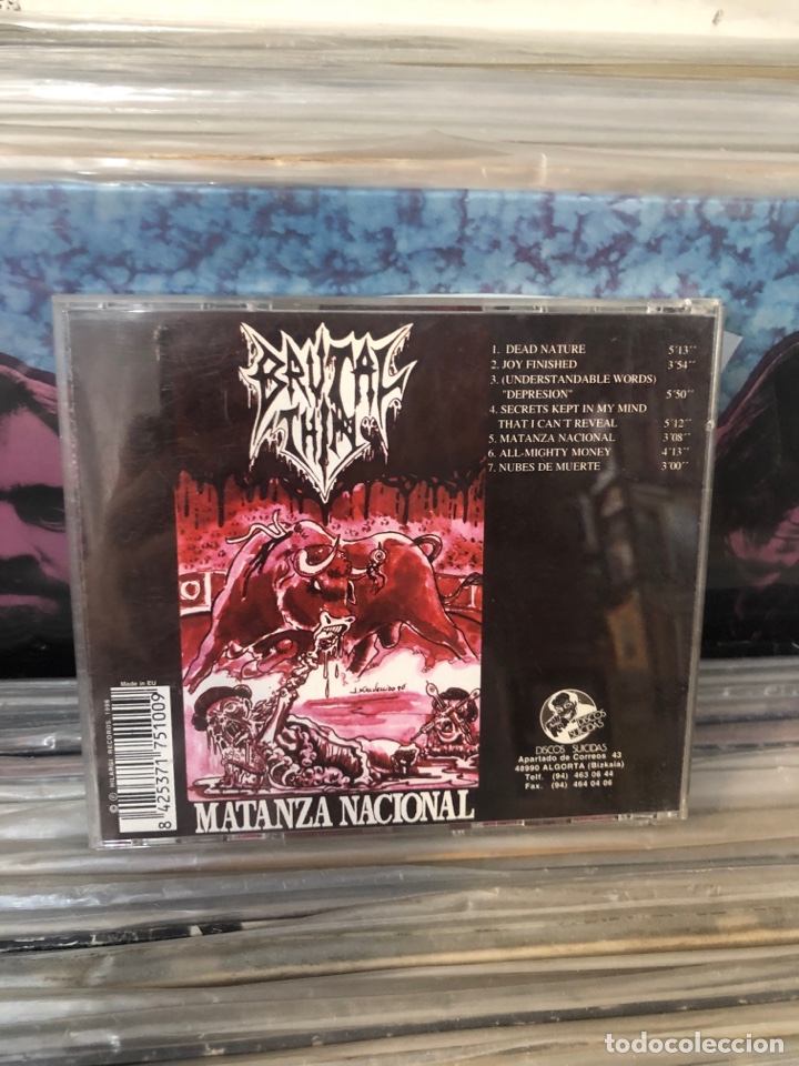 CDs de m&uacute;sica: matanza nacional brutal thin - Foto 2